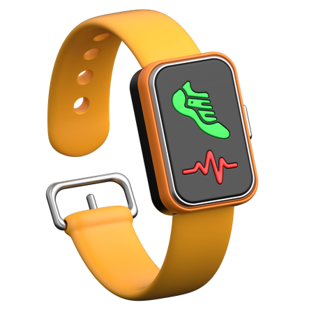 Fitness and Health Tracker Smartwatch  3D Icon