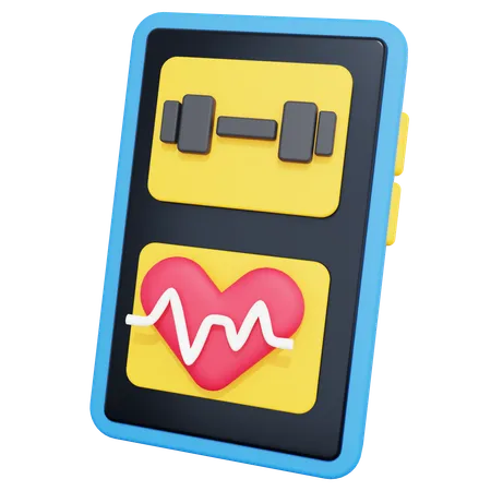 Fitness App  3D Icon