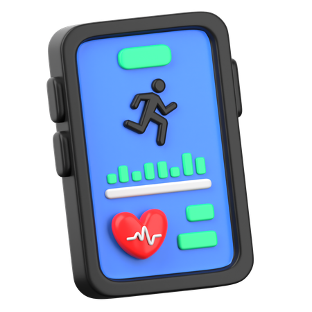 Fitness App  3D Icon