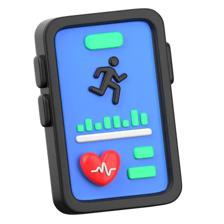 Fitness App  3D Icon