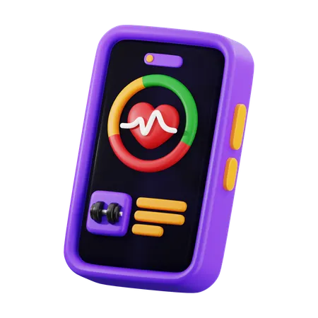 Fitness app  3D Icon