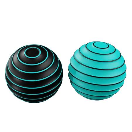 Fitness Ball  3D Icon