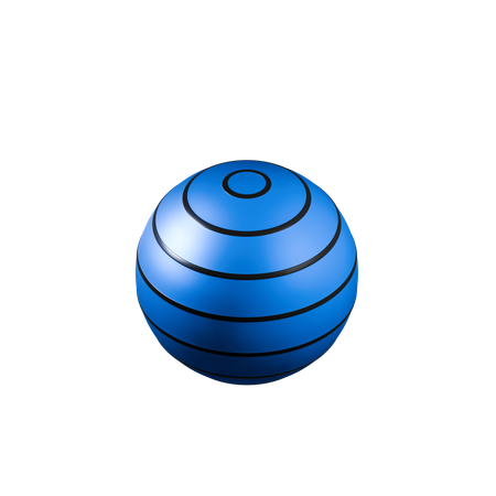 Fitness Ball  3D Icon