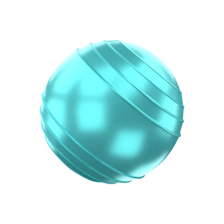 Fitness Ball  3D Illustration