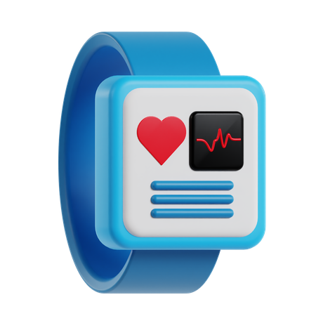 Fitness Band  3D Icon