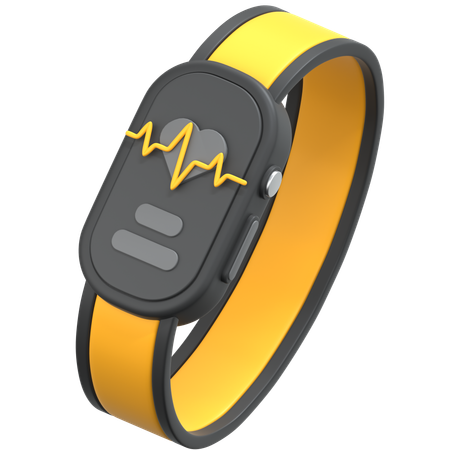 Fitness Band Tracker  3D Icon