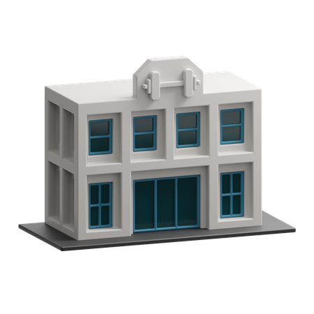 Fitness Center Building  3D Icon
