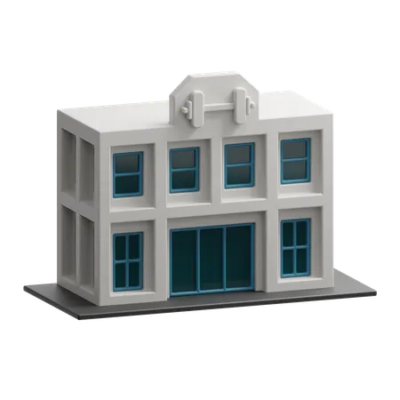 Fitness Center Building  3D Icon