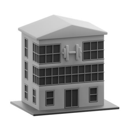 Fitness centre building  3D Icon