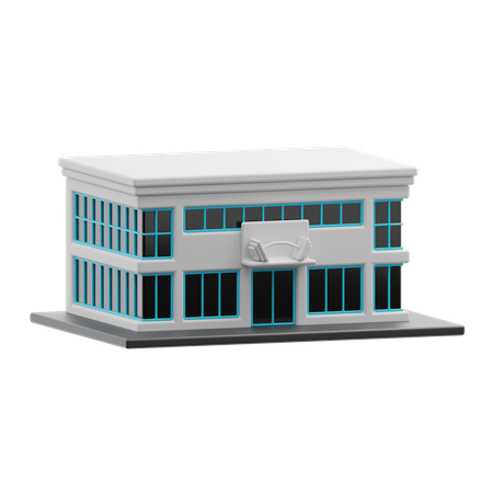 Edifício de fitness  3D Icon