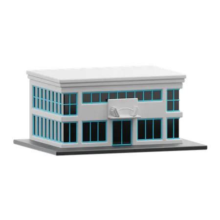 Edifício de fitness  3D Icon