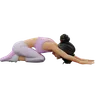 Fitness Girl Doing Child Pose