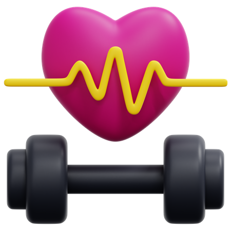 Fitness Gym 3D Icon