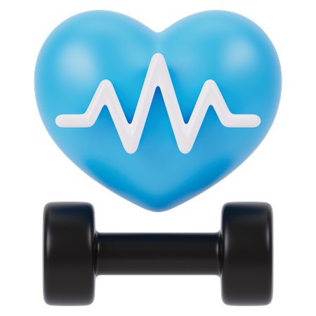 Fitness Heart Rate  3D Icon