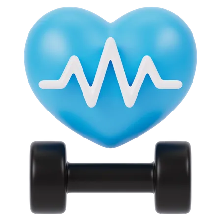 Fitness Heart Rate  3D Icon