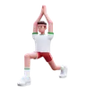 Fitness Man Doing Yoga Pose
