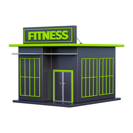 Fitness Place  3D Illustration