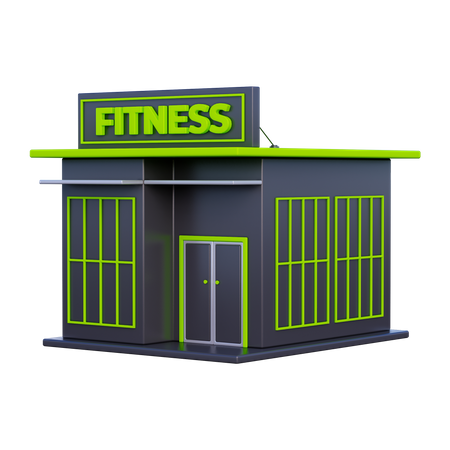 Fitness Place 3D Illustration