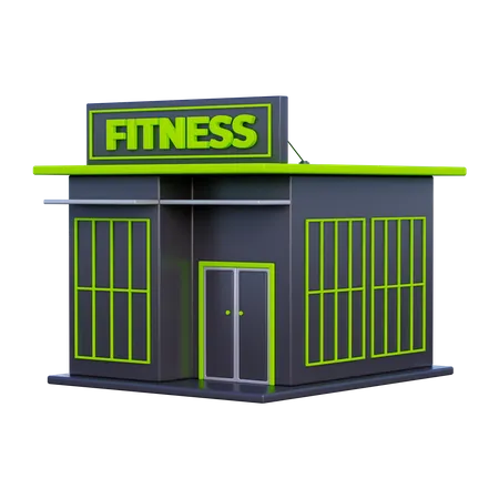 Fitness Place  3D Illustration