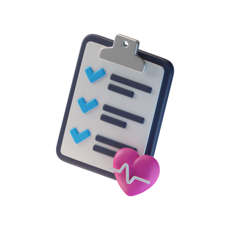 Fitness Report  3D Icon
