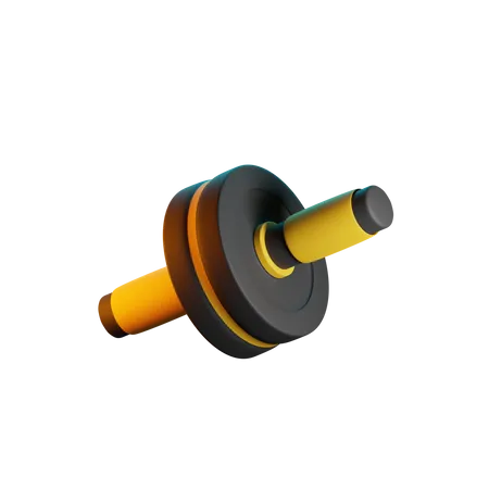 FITNESS ROLLER ISOLATED 3 D RENDER 3D Icon