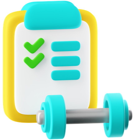 Fitness Routine  3D Icon