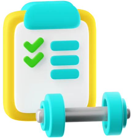 Fitness Routine  3D Icon