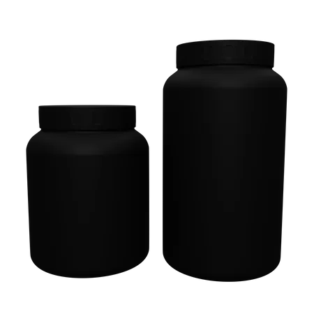 3 D Render Bottle Suplement Isolated Object With High Quality Render 3D Icon