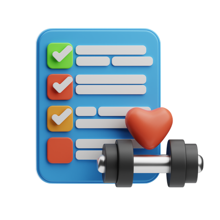 Fitness Tracking  3D Icon