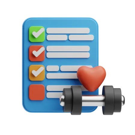 Fitness Tracking  3D Icon