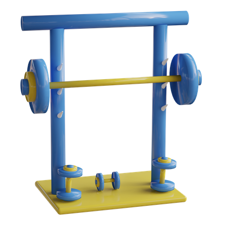 Fitnessstudio  3D Illustration