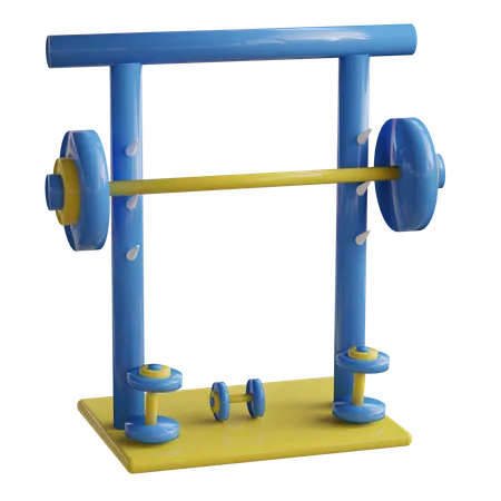 Fitnessstudio  3D Illustration