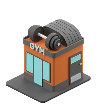 Fitnessstudio  3D Icon