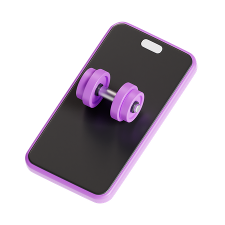 Fitnessstudio-App  3D Icon