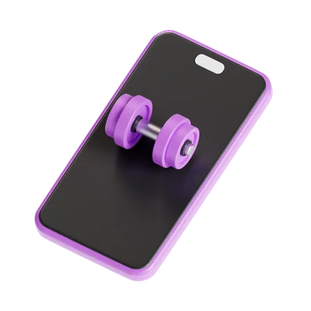 Fitnessstudio-App  3D Icon