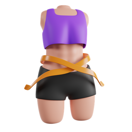 Fitnessstudio Frau  3D Icon