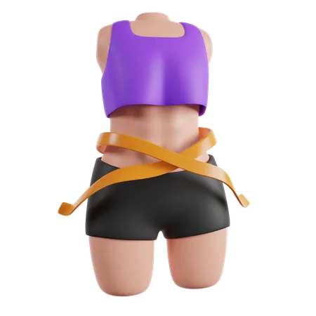 Fitnessstudio Frau  3D Icon