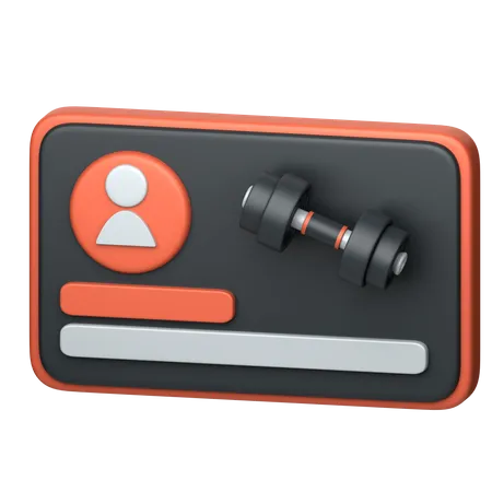 Fitnessstudiomitgliedschaft  3D Icon