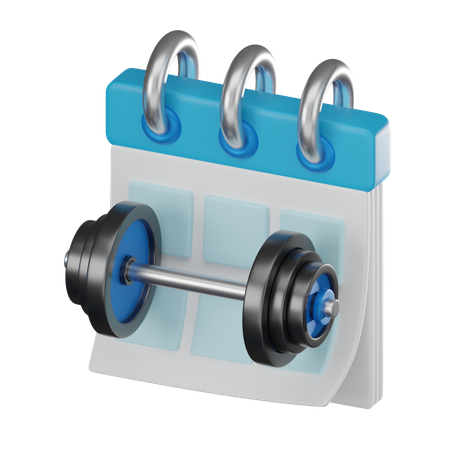 Fitnessstudio-Zeitplan  3D Icon