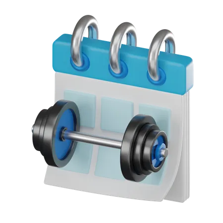 Fitnessstudio-Zeitplan  3D Icon