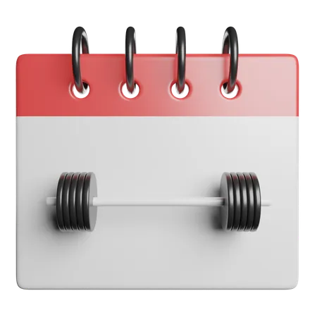 Fitnessstudio-Zeitplan  3D Icon