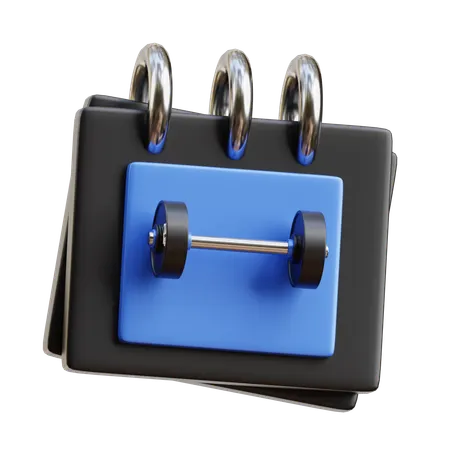 Fitnessstudio-Zeitplan  3D Icon