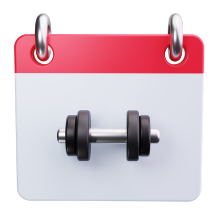 Fitnessstudio-Zeitplan  3D Icon