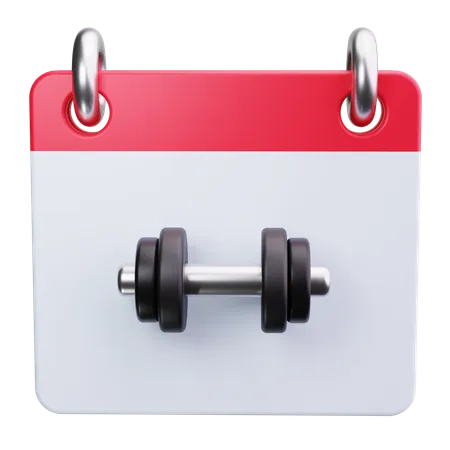 Fitnessstudio-Zeitplan  3D Icon