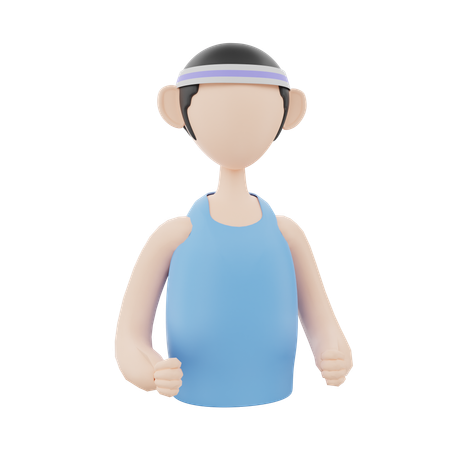 Fitnesstrainer  3D Icon