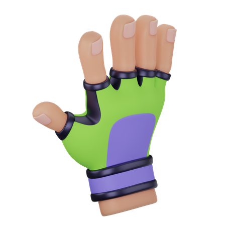 Fitrness Gloves  3D Icon