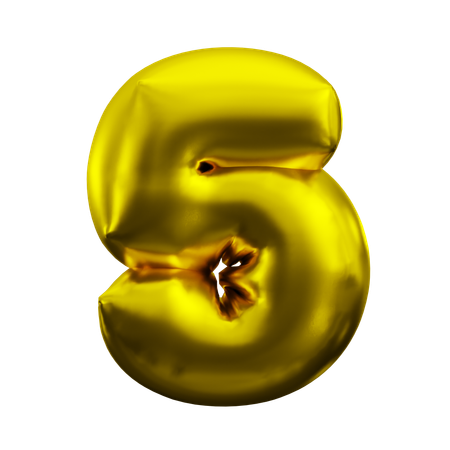 Five  3D Icon