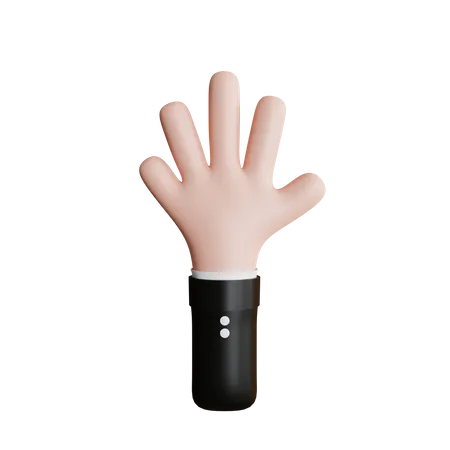 Five Finger Gesture  3D Icon