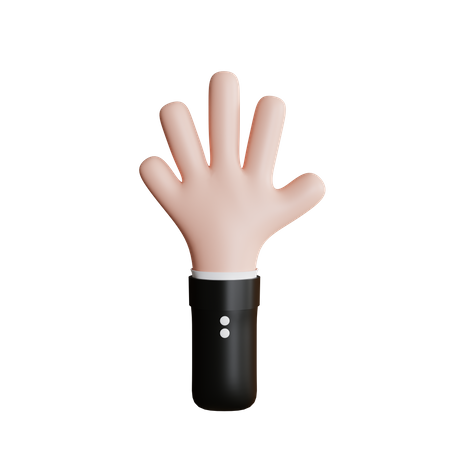 Five Finger Gesture 3D Icon