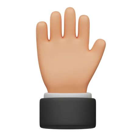 Five Finger Hand  3D Icon